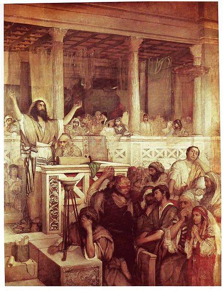 Maurycy Gottlieb Christ Preaching at Capernaum Spain oil painting art